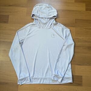 Women's Carhartt Light Purple Force Sun Defender Thin Hoodie Sweatshirt Medium